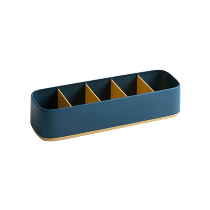 2 PCS Household Underwear Socks Storage Box Drawer Type Separation and Finishing Box(Dark Blue)-garmade.com
