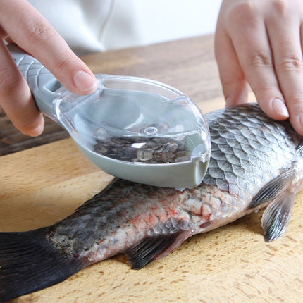 Household Kitchen Tools Manually Remove Fish Scales with Lid Random Color Delivery-garmade.com