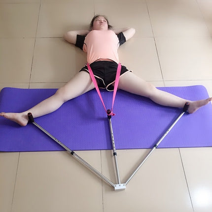 Stainless Steel One Word Horse Training Device Ligament Stretcher Yoga Dance Stretcher, Style:9 Hole Adjustment Edition-garmade.com