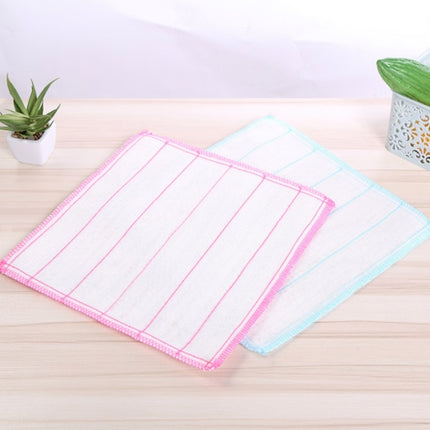 20 PCS Bamboo Fiber Dish Cloth Household Rag Eight-layer Thickened Non-stick Oil Cleaning Rag Random Color(30x30)-garmade.com
