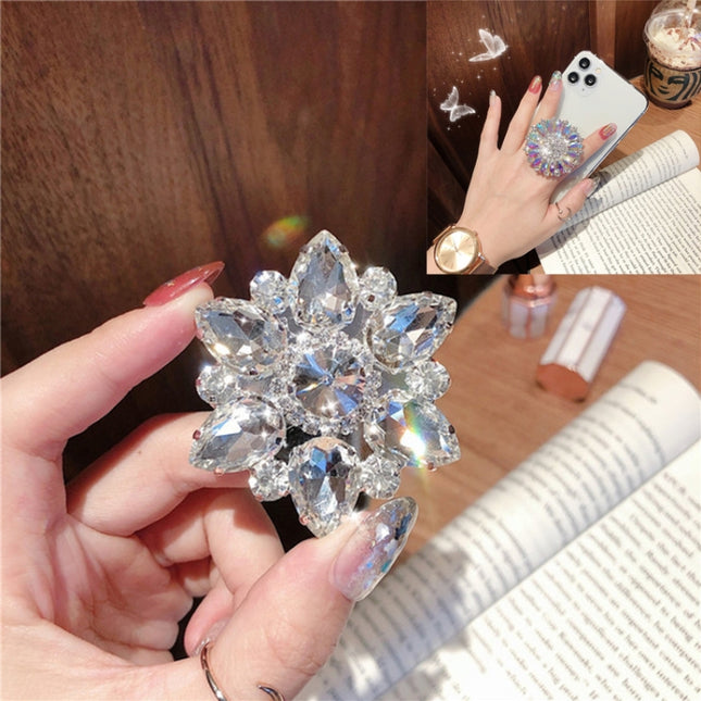 2 PCS Lazy Man Live Shooting Mobile Phone Rotating Ring Buckle Holder, Style:Big Diamond-garmade.com