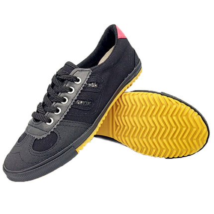 Volleyball Shoes Tendon Sole Canvas Shoes Martial Arts Training Sports Shoes, Size:38/240(Black)-garmade.com