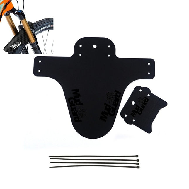 Foldable And Easily Removable Bicycle Fenders Ultra-light Bicycle Equipment Front Fork And Rear End Installation(Black)-garmade.com