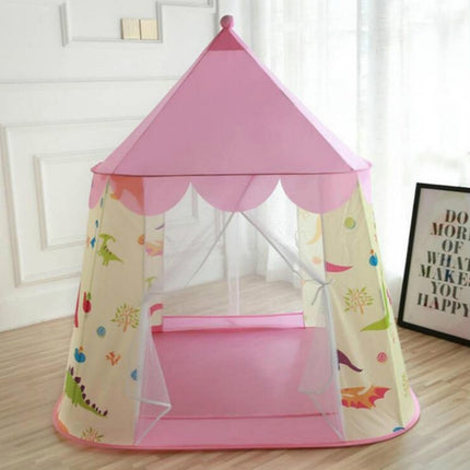 Children Indoor Toy House Yurt Game Tent(Pink)-garmade.com