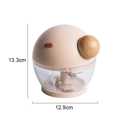 Household Round Nose Shape Multifunctional Cooking Machine Manual Garlic Minced Meat Minced Vegetable Stirrer(Light Pink)-garmade.com