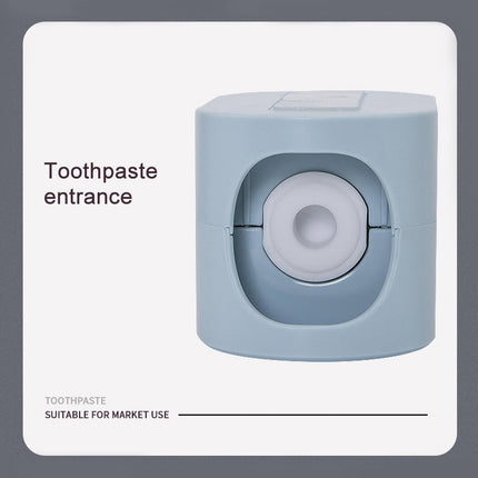 Fully Automatic Punch-free Squeezing Toothpaste Wall-mounted Lazy Squeezing Artifact Toothpaste Rack(Beige)-garmade.com