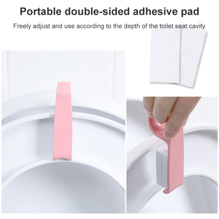 10 PCS Creative Anti-dirty Ring Toilet Lid Lift Toilet Accessories(White)-garmade.com