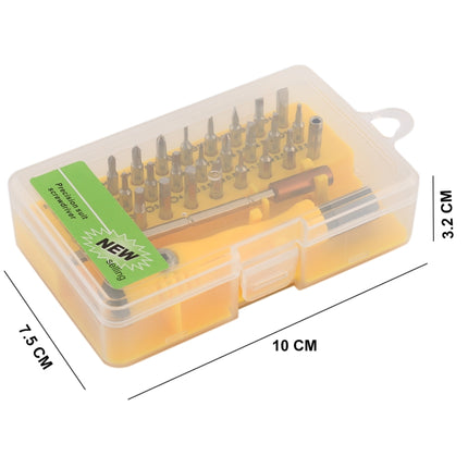 32-in-1 CRV Steel Mobile Phone Disassembly Repair Tool Multi-function Combination Screwdriver Set(Red)-garmade.com