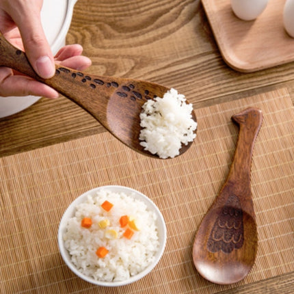 Wooden Animal-shaped Nanmu Rice Spoon, Random Style Delivery-garmade.com