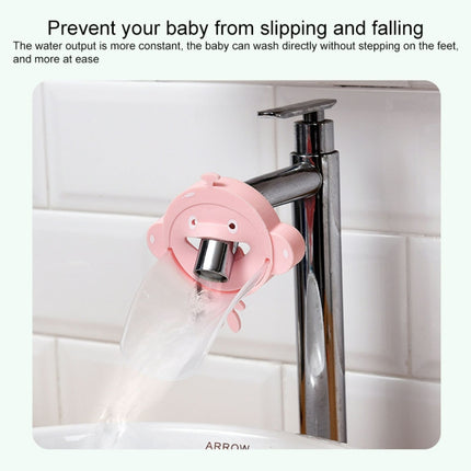 Silicone Monkey Shape Children Cartoon Faucet Water Sink Baby Hand Washing Auxiliary Extender(Pink)-garmade.com