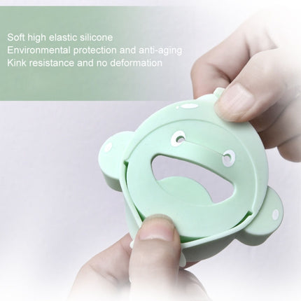 Silicone Monkey Shape Children Cartoon Faucet Water Sink Baby Hand Washing Auxiliary Extender(Green)-garmade.com