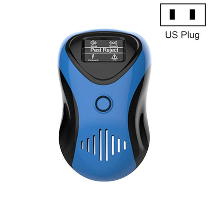 Ultrasonic Mouse Repeller Energy-Saving Silent Insect Repeller, Plug Type:US Plug(Blue Black)-garmade.com