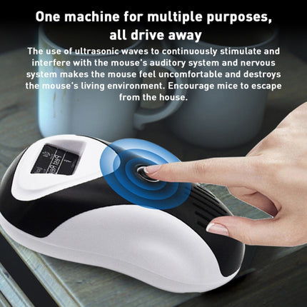 Ultrasonic Mouse Repeller Energy-Saving Silent Insect Repeller, Plug Type:US Plug(Blue White)-garmade.com