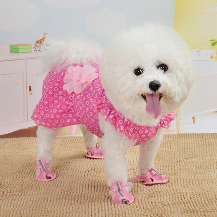 Dog Spring and Summer Thin Lace Princess Dress Small Pet Clothing, Size:L(Sky Blue)-garmade.com