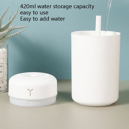 Home Mute Large Capacity Humidifier Office USB Aromatherapy Sprayer(AM-J1 White)-garmade.com