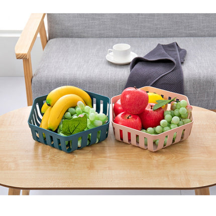 3 PCS Fruit Basket Living Room Snack Plate Creative Fruit Basin Home Kitchen Drain Basket(Red)-garmade.com