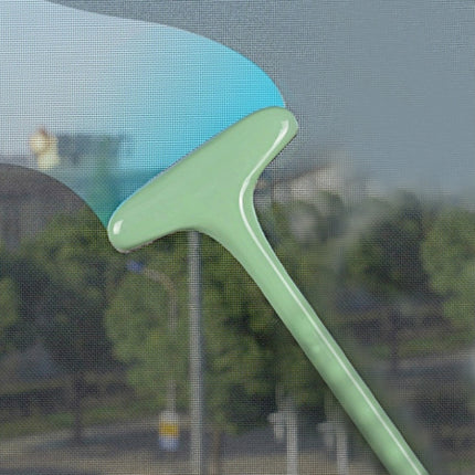 Long Handle Detachable Screen Brush Anti-theft Net Cleaner Multifunctional Dust Removal Groove Screen Cleaning Brush(Green)-garmade.com