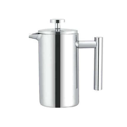 304 Stainless Steel French Pressure Coffee Pot Hand Made Tea Pot, Capacity:350ml-garmade.com