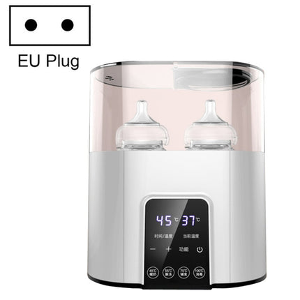 NUBITE N20 2 In 1 Double Bottle Warmer Sterilization Machine, Plug Specifications:, Plug Type:EU Plug(White)-garmade.com