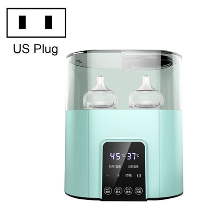 NUBITE N20 2 In 1 Double Bottle Warmer Sterilization Machine, Plug Specifications:, Plug Type:US Plug(Green)-garmade.com