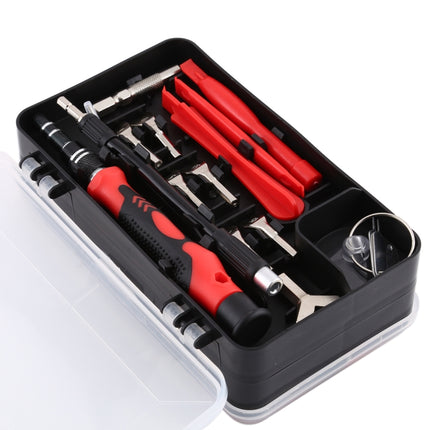 135 in 1 DIY Mobile Phone Disassembly Tool Clock Repair Multi-function Tool Screwdriver Set(Black Red)-garmade.com