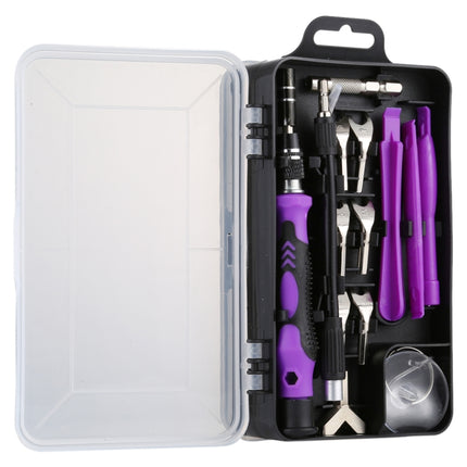 135 in 1 DIY Mobile Phone Disassembly Tool Clock Repair Multi-function Tool Screwdriver Set(Black Purple)-garmade.com