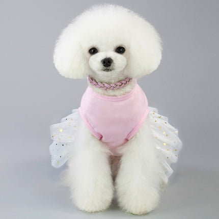 Pet Clothing Cat Dog Spring and Summer Obedient Rabbit Skirt, Size:XS(White)-garmade.com