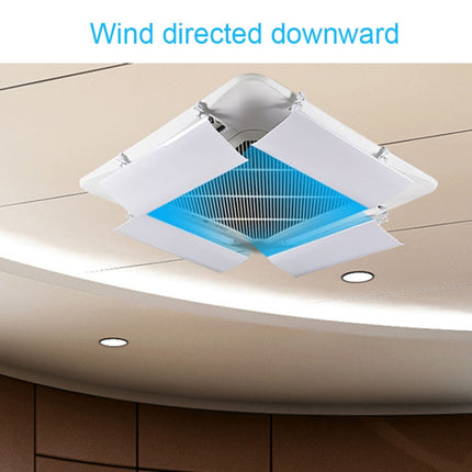 40cm Single Piece Central Air Conditioning Wind Deflector Shield Air-Conditioning Anti Direct Blowing Wind Deflector Board-garmade.com