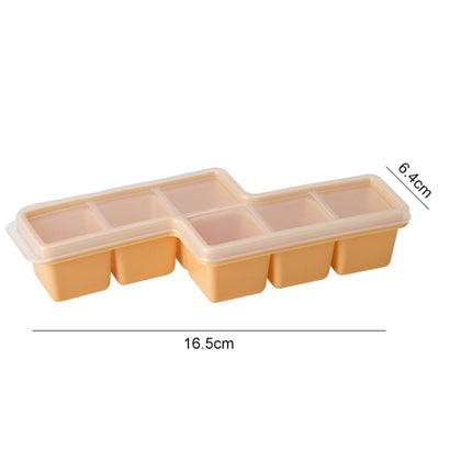 Homemade Building Blocks Style Ice Lattice Mini Creative Silicone Frozen Ice Cube Mould(Yellow)-garmade.com