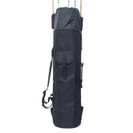 Multifunctional Fishing Rod Bag Fishing Tackle Bag Fishing Supplies,Size: 123x34cm(Black)-garmade.com