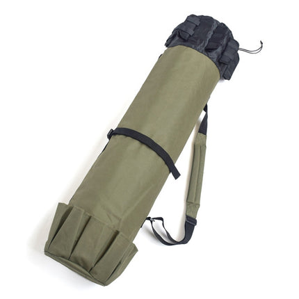 Multifunctional Fishing Rod Bag Fishing Tackle Bag Fishing Supplies,Size: 123x34cm(Army Green)-garmade.com