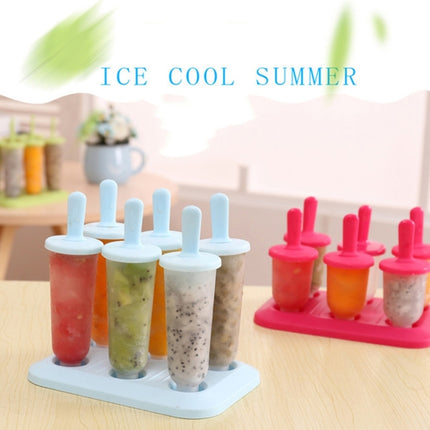 Summer DIY Creative Ice Making Box Popsicle Ice Cream Mould, Style:Popsicle(Blue)-garmade.com