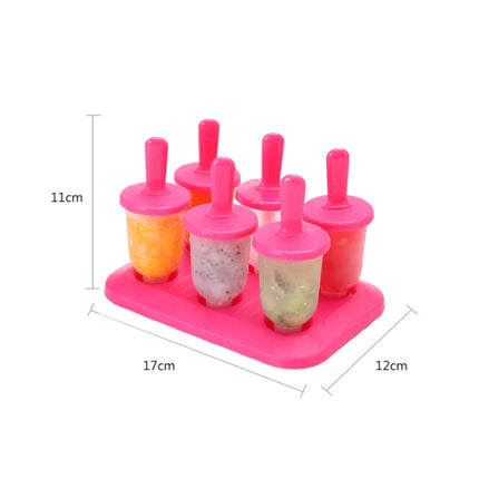 Summer DIY Creative Ice Making Box Popsicle Ice Cream Mould, Style:Jelly(Red)-garmade.com