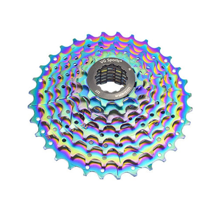 VG SPORTS Bicycle Lightweight Wear -Resistant Colorful Flywheel, Style:8 Speed 11-28T-garmade.com