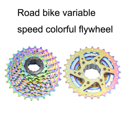 VG SPORTS Bicycle Lightweight Wear -Resistant Colorful Flywheel, Style:8 Speed 11-28T-garmade.com