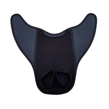 2 PCS Fish Tail Shaped Fins Swimming Training Equipment Snorkeling Flippers, Size: Adult(Black)-garmade.com