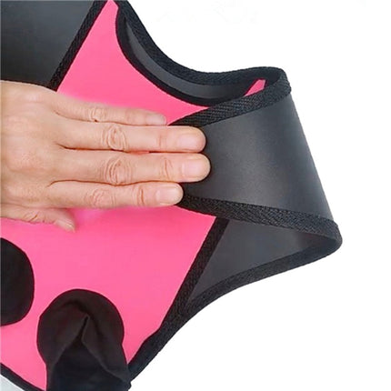 2 PCS Fish Tail Shaped Fins Swimming Training Equipment Snorkeling Flippers, Size: Adult(Red)-garmade.com
