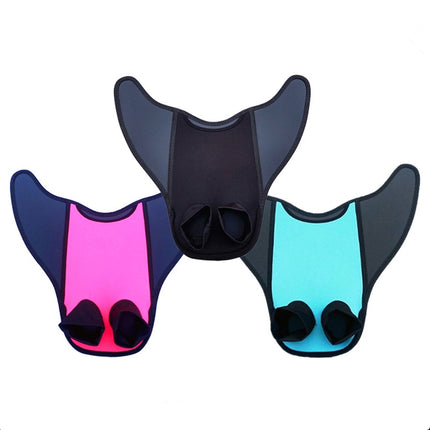 2 PCS Fish Tail Shaped Fins Swimming Training Equipment Snorkeling Flippers, Size: Adult(Red)-garmade.com