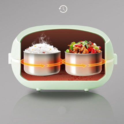 Office Workers Can Plug In Electric Cooking Self-Heating Insulated Lunch Box CN Plug(Fruit Green)-garmade.com