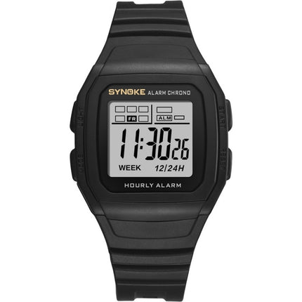 SYNOKE 9023B Multifunctional Sports Shockproof & Waterproof Electronic Watch(Black)-garmade.com