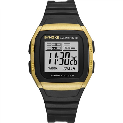 SYNOKE 9023B Multifunctional Sports Shockproof & Waterproof Electronic Watch(Gold)-garmade.com