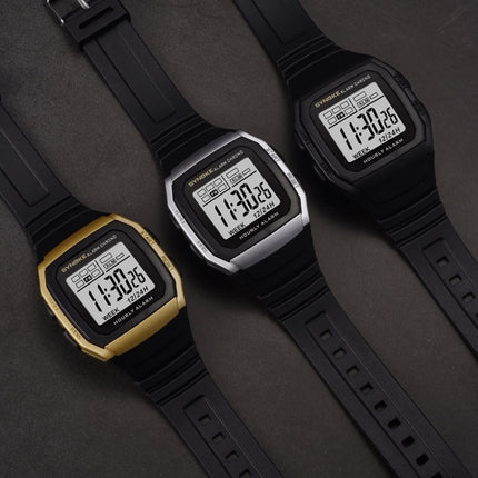 SYNOKE 9023B Multifunctional Sports Shockproof & Waterproof Electronic Watch(Gold)-garmade.com