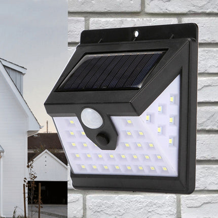 40 LEDs Solar Outdoor Body Induction Lamp IP65 Waterproof Wall Street Light-garmade.com