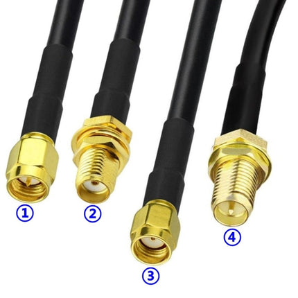 10pcs SMA Male Plug Connector Crimp For RG58 / LMR195 / RG142 / RG400-garmade.com