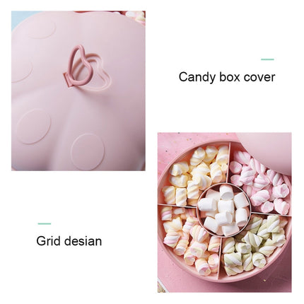 2 PCS Living Room Home Creative Pastry Tray Snack Box Dessert Dried Fruit Candy Plastic Fruit Plate, Style:Cat Claw(Blue)-garmade.com