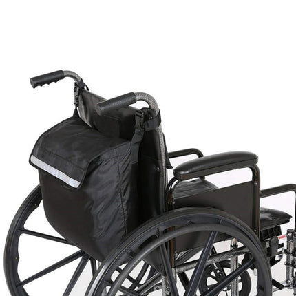 Outdoor Electric Wheelchair Armrest Storage Bag, Size: 18x16x8 inches(Black)-garmade.com