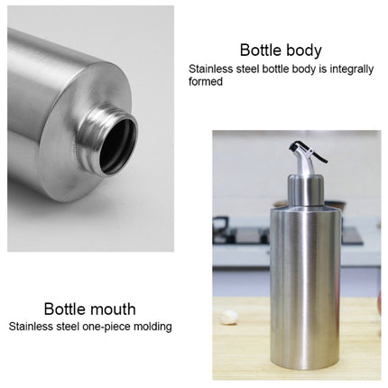 Cylindrical Seasoning Bottle Stainless Steel Oil Pot, Capacity:250 ml(B)-garmade.com