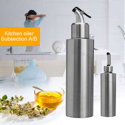 Cylindrical Seasoning Bottle Stainless Steel Oil Pot, Capacity:350 ml(A)-garmade.com