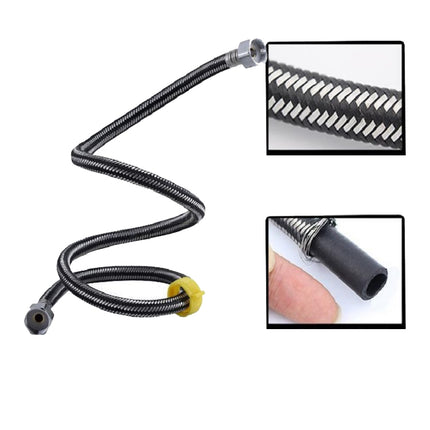 8 PCS 304 Stainless Steel Metal Weave High-pressure Explosion-proof Hot And Cold Water Inlet Hose, Size:80 cm-garmade.com