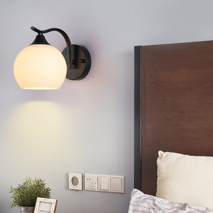 Bedroom Bedside Wall Lamp Indoor LED Lamp, Power Source:12W Tricolor Light(2032 Black)-garmade.com
